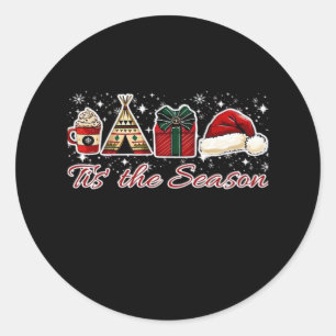 Tis The Season Essential Classic Round Sticker
