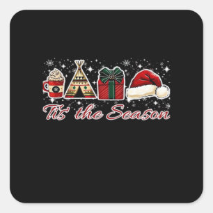 Tis The Season Essential Square Sticker