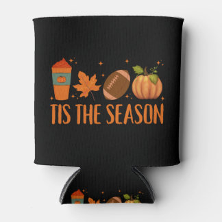 Tis The Season Fall Autumn Halloween Can Cooler
