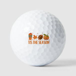 Tis The Season Fall Autumn Halloween Golf Balls