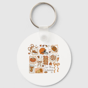 🍂 Tis the Season Fall Football Graphic 🏈 Keychain