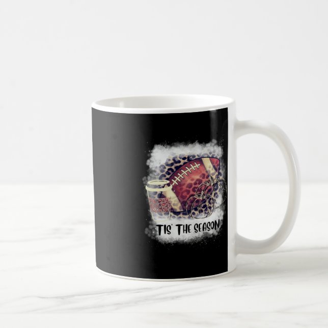Tis the Season Fall Pumpkin Football Coffee  Coffee Mug (Right)