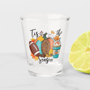 Tis The Season   Fall   Rugby Shot Glass