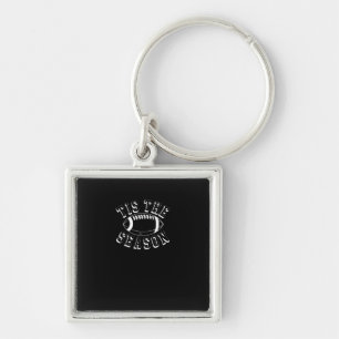 Tis The Season Football Fall Autumn Football Keychain
