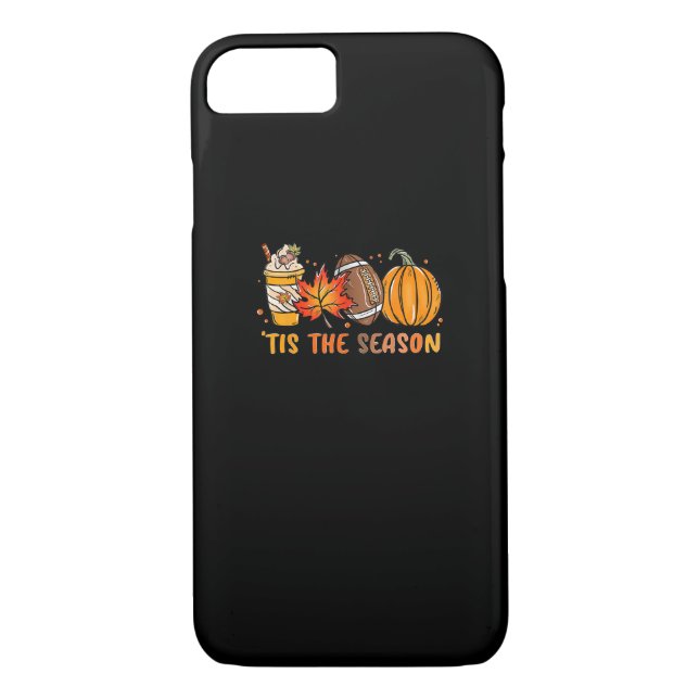Tis The Season Football Fall Thanksgiving Football Case-Mate iPhone Case (Back)