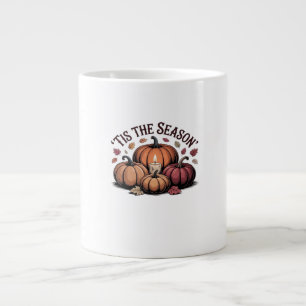 Tis The Season Football Large Coffee Mug