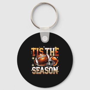 Tis The Season Football Lovers Helmet Srts Fan Gif Keychain