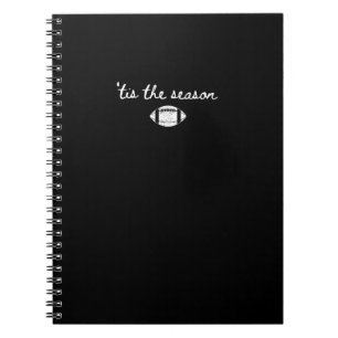 Tis The Season Football Mom Game Day Touchdown Sea Notebook
