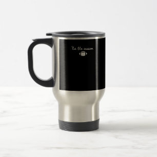 Tis The Season Football Mom Game Day Touchdown Sea Travel Mug