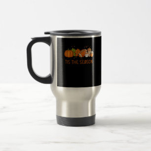 Tis The Season Football Pumpkin Spice Everything F Travel Mug