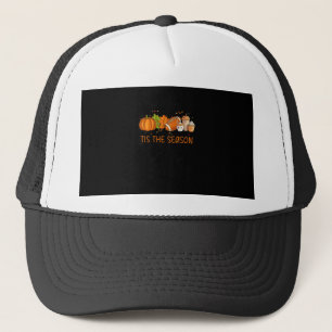 Tis The Season Football Pumpkin Spice Everything F Trucker Hat