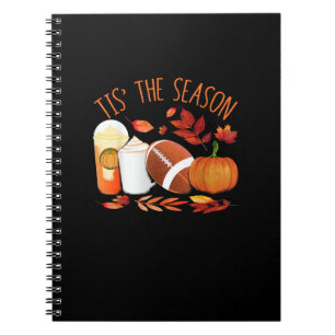 Tis The Season Football Pumpkin Thanksgiving Athle Notebook