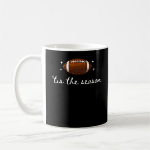 Tis The Season Football - Retro Football Game Day Coffee Mug