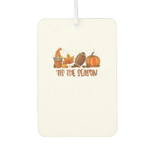 Tis’ The Season Football Sport Autumn Pumpkin Than Air Freshener