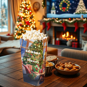 'Tis the season for Christmas Movies popcorn Favor Box