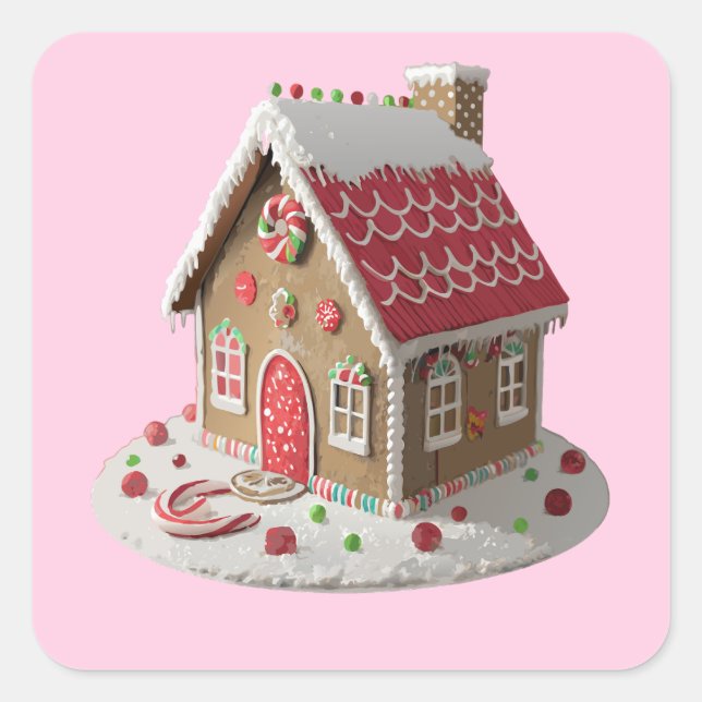 Tis The Season For Gingerbread Reason Square Sticker (Front)