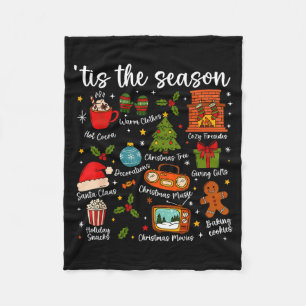Tis The Season For Women Men Boys Youth Christmas Fleece Blanket