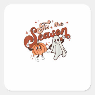 Tis The Season Funny Halloween Costume Square Sticker