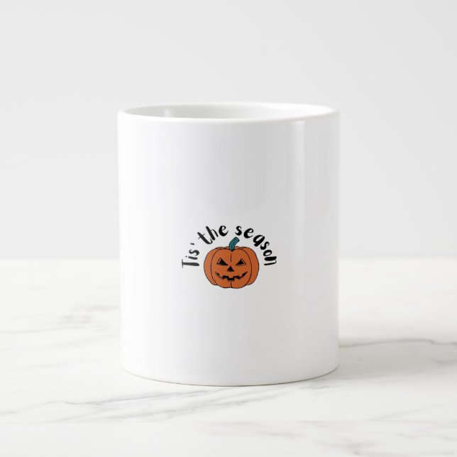 Tis The Season Funny Sloth Design Large Coffee Mug (Front)
