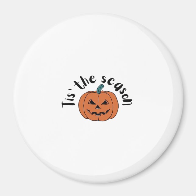Tis The Season Funny Sloth Design Magnet (Front)