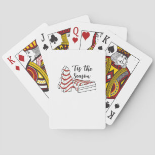 Tis The Season Funny Tree Christmas  Playing Cards