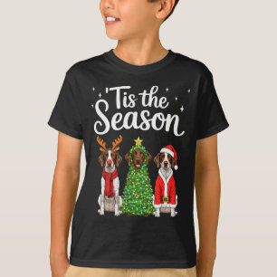 Tis The Season German Shorthaired Inter Christmas  T-Shirt