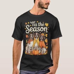 Tis The Season German Shorthaired Inter Fall Pumpk T-Shirt