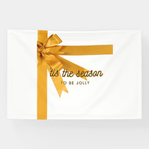 Tis The Season Gold 4x6 Vinyl Banner