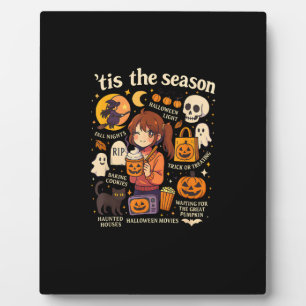 Tis The Season Halloween Anime Icons Fall Design Plaque
