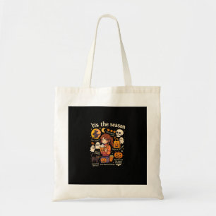 Tis The Season Halloween Anime Icons Fall Design Tote Bag