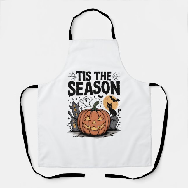 Tis the Season Halloween Apron (Front)