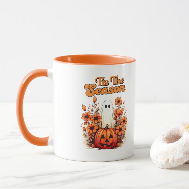 Tis the Season Halloween Autumn Mug (With Donut)