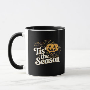 Tis The Season Halloween Bats Pumpkin Fall Funny C Mug