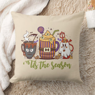 ‘Tis the Season Halloween Cup Trio Throw Pillow