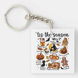 'Tis the season Halloween Doodles Keychain