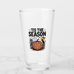 Tis the Season Halloween Glass