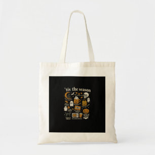 Tis The Season Halloween Icons Fall Design Tote Bag