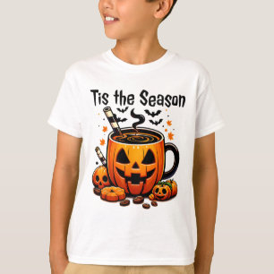 Tis The Season Halloween Pumpkin Spice Coffee Than T-Shirt