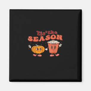 Tis The Season Halloween Spice Fall Autumn Pumpkin Magnet