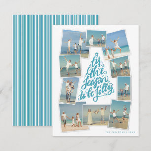 Tis the Season hand-lettered tree photo collage