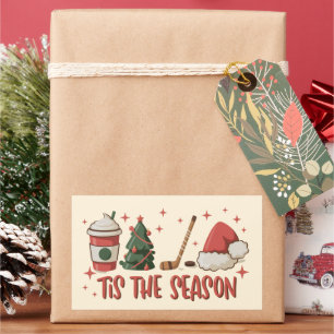 Tis The Season Hockey Winter Sports Holiday Sticker