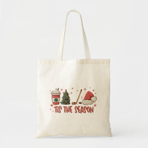 Tis The Season Hockey Winter Sports Holiday  Tote Bag