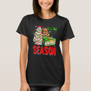 'Tis the Season Holiday Christmas Tree Cake Xmas T T-Shirt