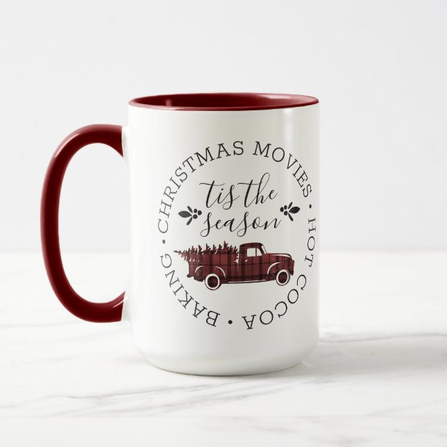 Tis the Season Hot Cocoa Christmas Mug (Left)