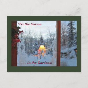 'Tis the Season . . . in the Garden Winter Holiday Postcard