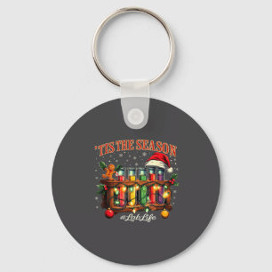 Tis The Season Lab Life Medical Christmas Scientis Keychain