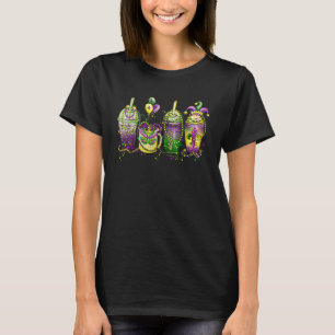 Tis The Season Latte Coffee Mardi Gras Carnival T-Shirt
