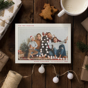 Tis the Season' Merry Christmas Photo  Holiday Card