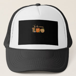 Tis The Season Mexican Christmas Cafecito Pan Dulc Trucker Hat