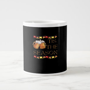 Tis The Season Oktoberfest Fun Beer Festival Fall  Large Coffee Mug